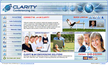 Tablet Screenshot of clarityconferencing.com